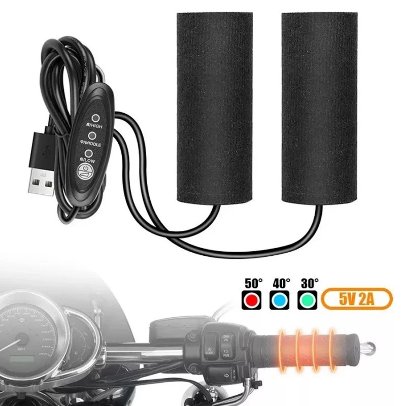 Poignées de guidon de moto cha - Handlebar Grip Heated avis et prix